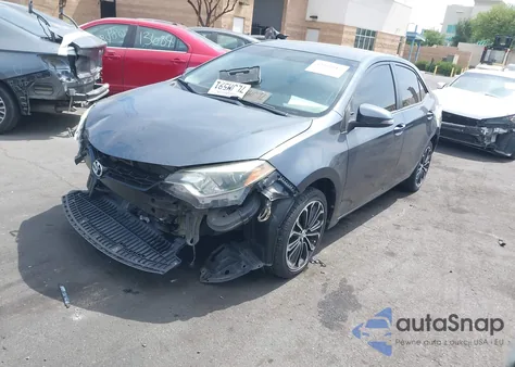 2015 Toyota Corolla S Plus из США, поврежденный, VIN 5YFBURHE1FP303370